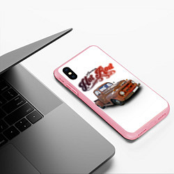 Чехол iPhone XS Max матовый Классический хот род на базе Ford F-1, цвет: 3D-баблгам — фото 2