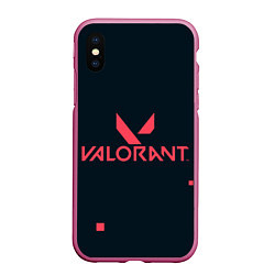 Чехол iPhone XS Max матовый Valorant игрок