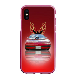 Чехол iPhone XS Max матовый Американский спорткар Pontiac Firebird