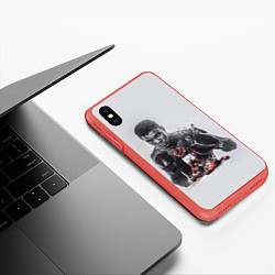 Чехол iPhone XS Max матовый The greatest - Muhammad Ali, цвет: 3D-красный — фото 2