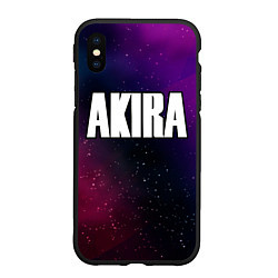 Чехол iPhone XS Max матовый Akira gradient space, цвет: 3D-черный