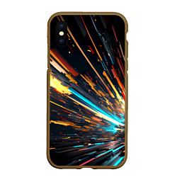 Чехол iPhone XS Max матовый Кубический взрыв