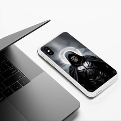 Чехол iPhone XS Max матовый Скелет в Броне, цвет: 3D-белый — фото 2