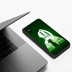 Чехол iPhone XS Max матовый Sagi-rin, цвет: 3D-черный — фото 2