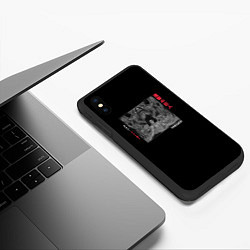 Чехол iPhone XS Max матовый Атака титанов: Эрен Йегер, цвет: 3D-черный — фото 2