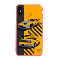 Чехол iPhone XS Max матовый Nissan 180sx art, цвет: 3D-баблгам