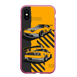 Чехол iPhone XS Max матовый Nissan 180sx art