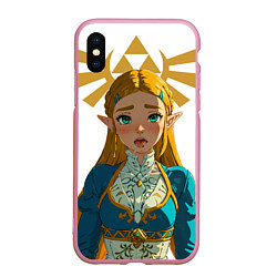 Чехол iPhone XS Max матовый The legend of Zelda - ahegao