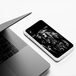 Чехол iPhone XS Max матовый Велес: Бог трёх Миров, цвет: 3D-белый — фото 2
