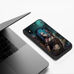 Чехол iPhone XS Max матовый Jinx fantasy, цвет: 3D-черный — фото 2