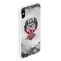 Чехол iPhone XS Max матовый Amon Amarth first kill, цвет: 3D-белый — фото 2