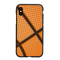 Чехол iPhone XS Max матовый Basket ball style, цвет: 3D-черный