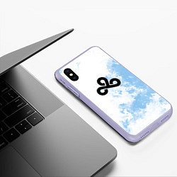 Чехол iPhone XS Max матовый Cloud9 Облачный, цвет: 3D-светло-сиреневый — фото 2