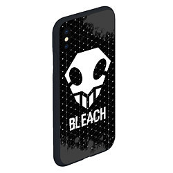 Чехол iPhone XS Max матовый Bleach glitch на темном фоне, цвет: 3D-черный — фото 2