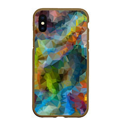 Чехол iPhone XS Max матовый Color pattern