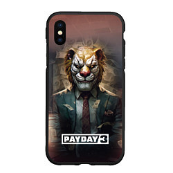 Чехол iPhone XS Max матовый Payday 3 lion, цвет: 3D-черный