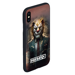 Чехол iPhone XS Max матовый Payday 3 lion, цвет: 3D-черный — фото 2