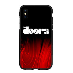 Чехол iPhone XS Max матовый The Doors red plasma