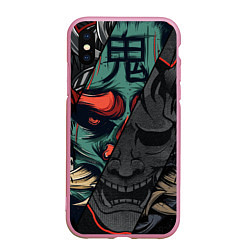 Чехол iPhone XS Max матовый Демон самурай - Они