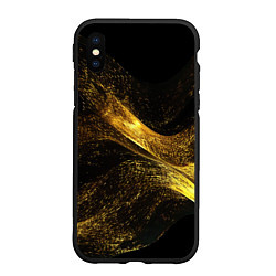 Чехол iPhone XS Max матовый Золотая пыльца