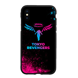 Чехол iPhone XS Max матовый Tokyo Revengers - neon gradient