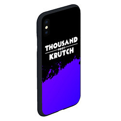 Чехол iPhone XS Max матовый Thousand Foot Krutch purple grunge, цвет: 3D-черный — фото 2