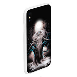Чехол iPhone XS Max матовый Наваждение славянский призрак, цвет: 3D-белый — фото 2