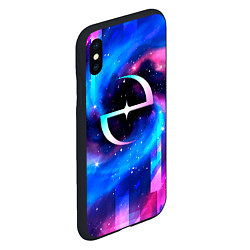 Чехол iPhone XS Max матовый Evanescence неоновый космос, цвет: 3D-черный — фото 2