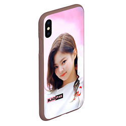 Чехол iPhone XS Max матовый Jennie solo, цвет: 3D-коричневый — фото 2