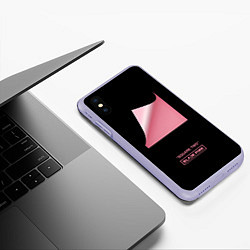 Чехол iPhone XS Max матовый Blackpink Square two, цвет: 3D-светло-сиреневый — фото 2