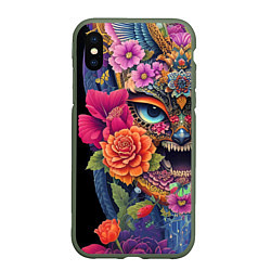 Чехол iPhone XS Max матовый Irezumi - Japan - tattoo