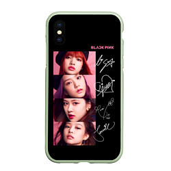 Чехол iPhone XS Max матовый Blackpink Autographs