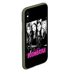 Чехол iPhone XS Max матовый Blackpink Boombayah, цвет: 3D-темно-зеленый — фото 2