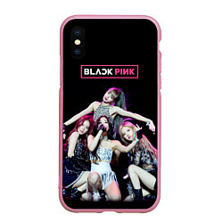 Чехол iPhone XS Max матовый Blackpink on stage