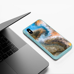 Чехол iPhone XS Max матовый Spirit pattern, цвет: 3D-мятный — фото 2