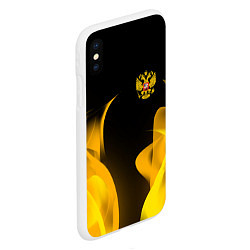 Чехол iPhone XS Max матовый Russian style fire, цвет: 3D-белый — фото 2