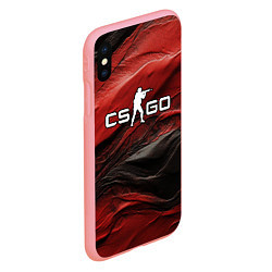 Чехол iPhone XS Max матовый Dark red CS GO, цвет: 3D-баблгам — фото 2