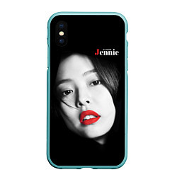 Чехол iPhone XS Max матовый Blackpink Jennie Red lips