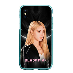 Чехол iPhone XS Max матовый Rose Blackpink music