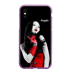 Чехол iPhone XS Max матовый Blackpink Jennie Red dress