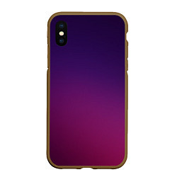 Чехол iPhone XS Max матовый Малиновый градиент