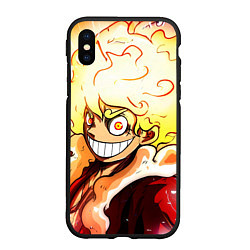 Чехол iPhone XS Max матовый Луффи 5 гир бог Ника - One Piece