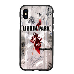 Чехол iPhone XS Max матовый Linkin Park Hybrid Theory, цвет: 3D-черный