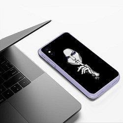 Чехол iPhone XS Max матовый The Witcher 3 - Йеннифер, цвет: 3D-светло-сиреневый — фото 2