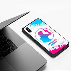 Чехол iPhone XS Max матовый Cowboy Bebop neon gradient style, цвет: 3D-черный — фото 2