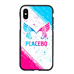 Чехол iPhone XS Max матовый Placebo neon gradient style