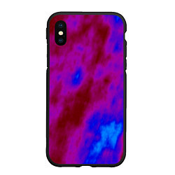 Чехол iPhone XS Max матовый Абстрактные разводы на воде, цвет: 3D-черный