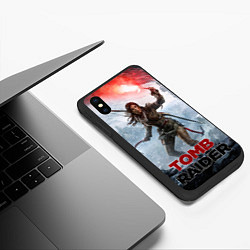 Чехол iPhone XS Max матовый A surviver is born, цвет: 3D-черный — фото 2