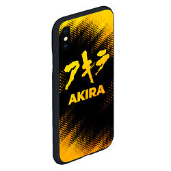 Чехол iPhone XS Max матовый Akira - gold gradient, цвет: 3D-черный — фото 2