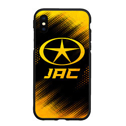 Чехол iPhone XS Max матовый JAC - gold gradient